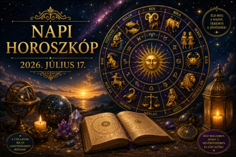 Napi horoszkóp – 2026. július 17.: A pénteki csillagállás meglepő fordulatokat és új lehetőségeket hoz