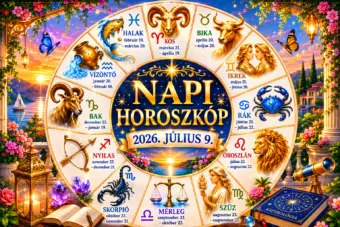 Napi horoszkóp – 2026. július 9. A csillagok szerint ma érdemes hallgatni a megérzéseidre Napi horoszkóp – 2026. július 9.: A csillagok szerint ma érdemes hallgatni a megérzéseidre