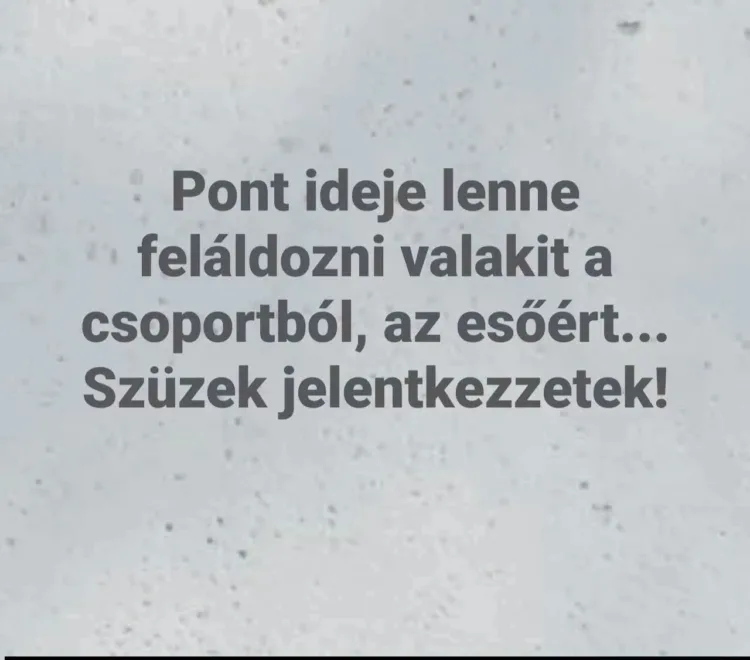 Pont ideje lenne feláldozni valakit a csoportból... Pont ideje lenne feláldozni valakit a csoportból...