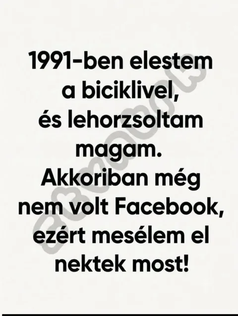 1991-ben elestem a biciklivel...