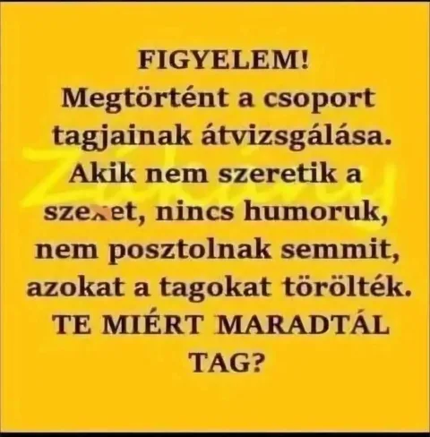 Te miért maradtál tag?