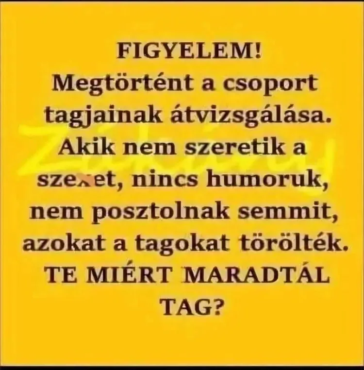 Te miért maradtál tag? Te miért maradtál tag?