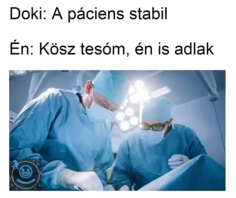 A páciens stabil...