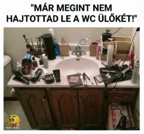 Már megint nem hajtottad le a wc ülőkét!