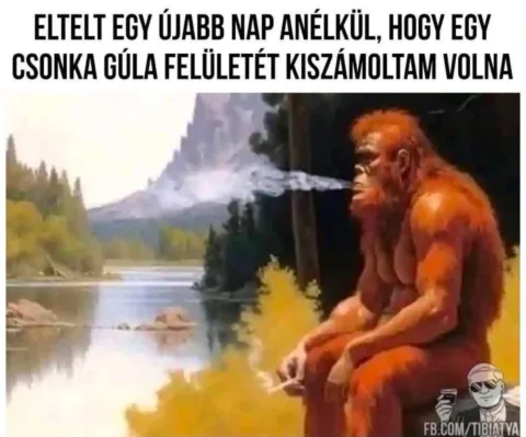 Eltelt egy újabb nap anélkül, hogy egy csonka góla felületét kiszámoltam volna