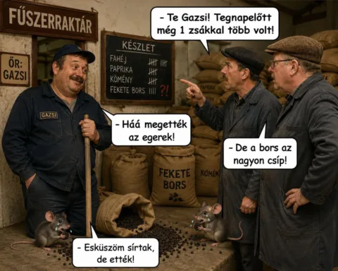 Te Gazsi! Tegnapelőtt még 1 zsákkal több volt!