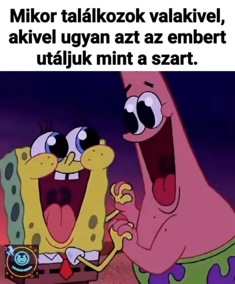 Mikor találkozok valakivel, akivel ugyan azt az embert utáljuk mint a sz*r?