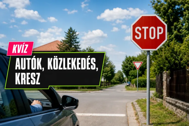 KRESZ kvíz: a STOP-táblától a vasúti átjáróig meglesz a 7/10? KRESZ kvíz: a STOP-táblától a vasúti átjáróig meglesz a 7/10?
