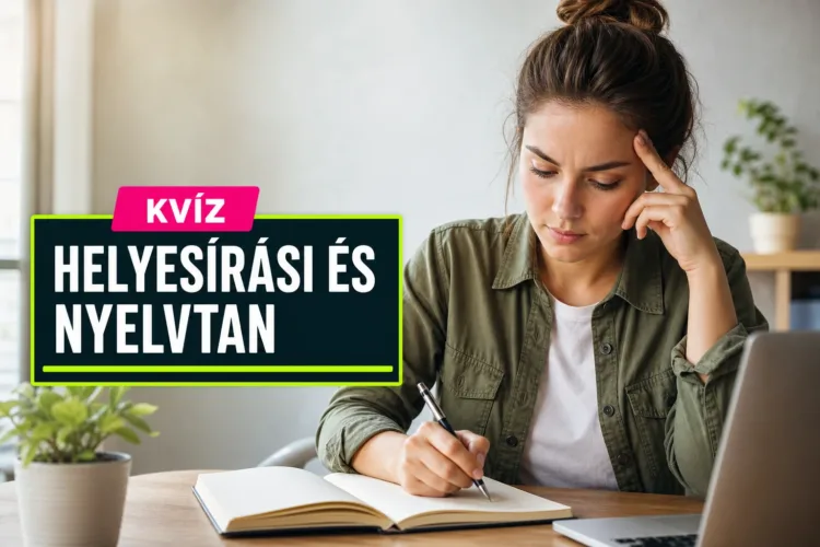Kvíz: helyesírás – elsőre eldöntöd, kisbetű, különírás vagy kötőjel kell? Kvíz: helyesírás – elsőre eldöntöd, kisbetű, különírás vagy kötőjel kell?