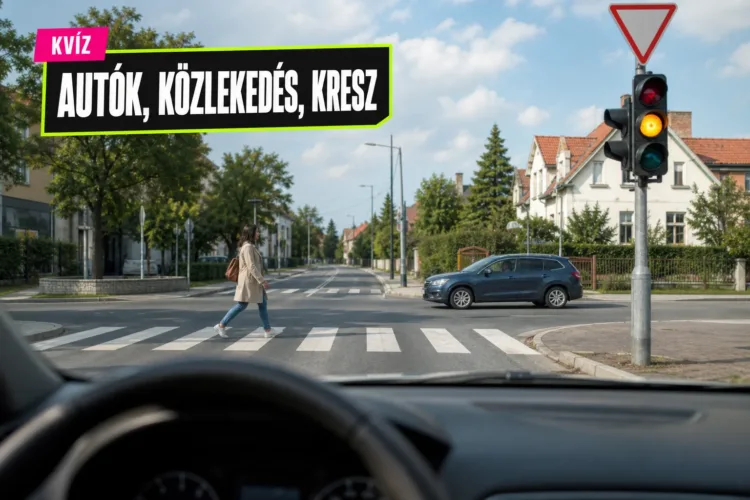 Kvíz: hétköznapi KRESZ-helyzetek – elsőre tudod, mi a szabály zebránál és körforgalomban? Kvíz: hétköznapi KRESZ-helyzetek – elsőre tudod, mi a szabály zebránál és körforgalomban?