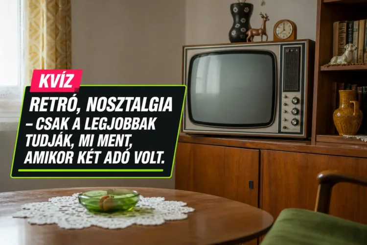 Kvíz: retró magyar tévé – csak a legjobbak tudják, mi ment, amikor két adó volt Kvíz: retró magyar tévé – csak a legjobbak tudják, mi ment, amikor két adó volt