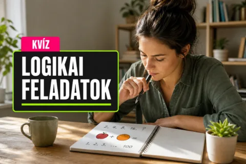 Logikai feladványok kvíz: elsőre átlátod a számsorok és a hétköznapi csapdák logikáját?