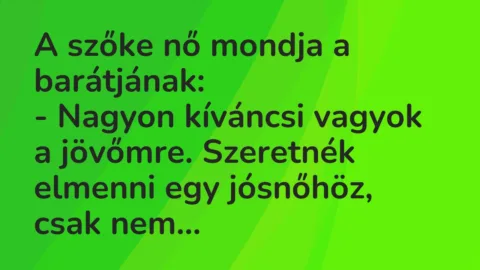 Vicc: A szőke nő mondja a barátjának…