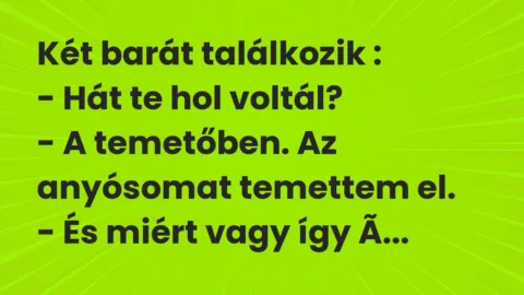Vicc: Két barát találkozik…