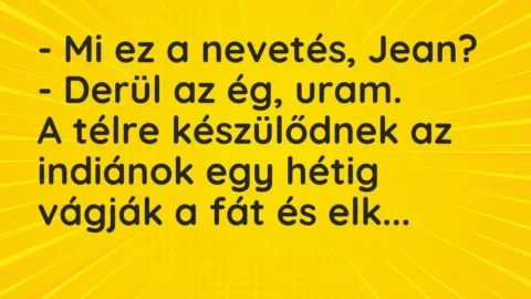 Vicc: Mi ez a nevetés, Jean?