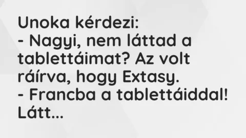 Vicc: Unoka kérdezi…