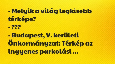 Viccek: Melyik a világ legkisebb térképe?