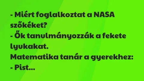 Viccek: Miért foglalkoztat a NASA szőkéket?
