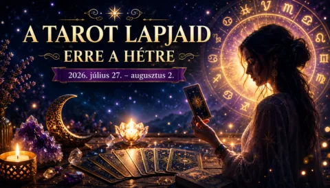 🔮 A Tarot lapjaid erre a hétre – 2026. július 27. – augusztus 2.: A kártyák különleges üzenetet hoznak minden csillagjegynek