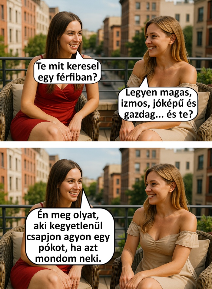 Vicces párkereső hirdetés kép