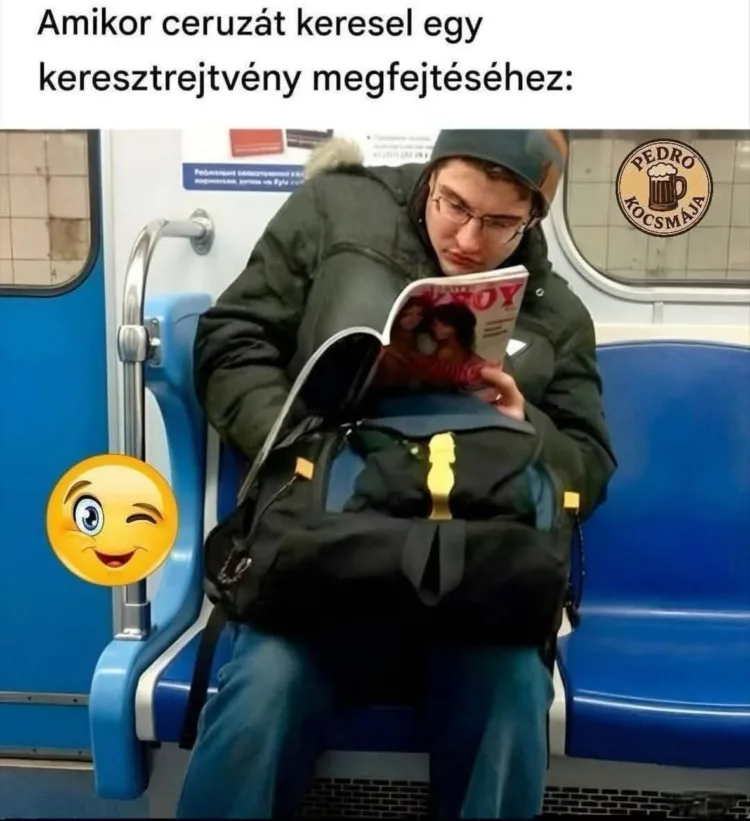 Amikor ceruzát keresel egy keresztrejtvény megfejtéséhez: Amikor ceruzát keresel egy keresztrejtvény megfejtéséhez:
