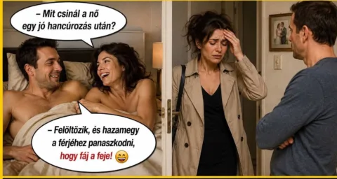 Mit csinál a nő egy jó hancúrozás után?