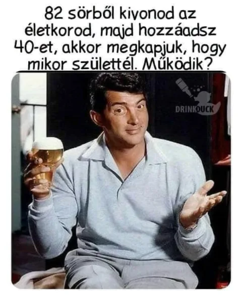 82-sorból kivonod az életkorod, majd hozzáadsz 40-et?