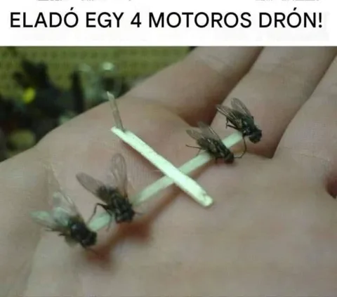 Eladó egy 4 motoros drón!