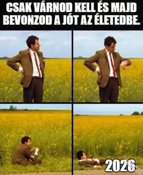 Csak várnod kell és majd bevonzod a jót az életedbe