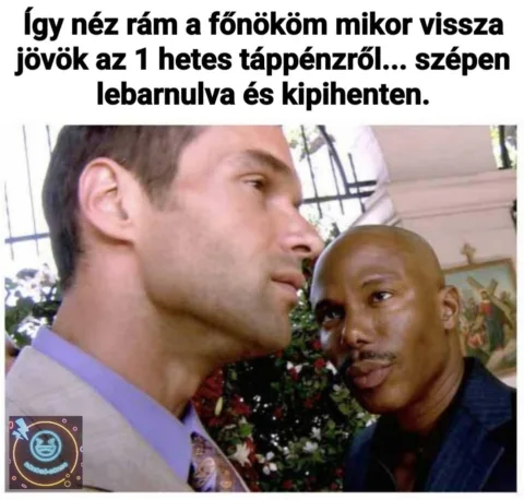 Így néz rám a főnököm mikor vissza jövök az 1 hetes táppénzről...