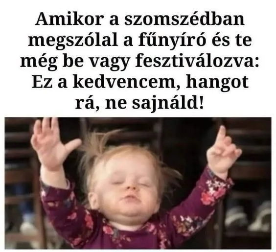 Amikor a szomszédban megszólal a fűnyíró... Amikor a szomszédban megszólal a fűnyíró...