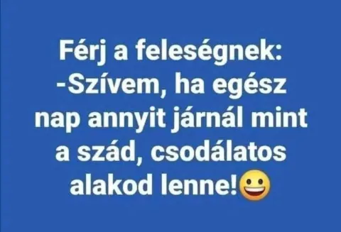Féri a feleségnek...