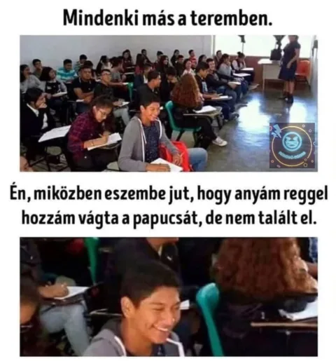 Mindenki más a teremben...