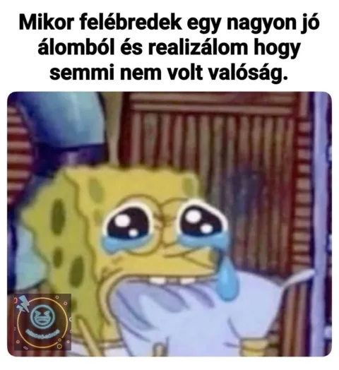 Mikor felébredek egy nagyon jó álomból és realizálom hogy semmi nem volt valóság?