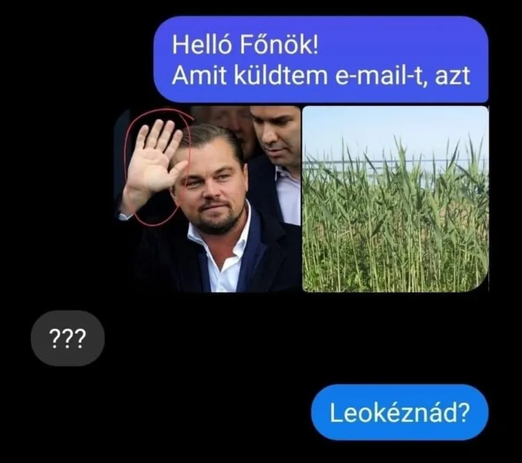 Helló Főnök! Amit küldtem e-mail-t, azt... Helló Főnök! Amit küldtem e-mail-t, azt...