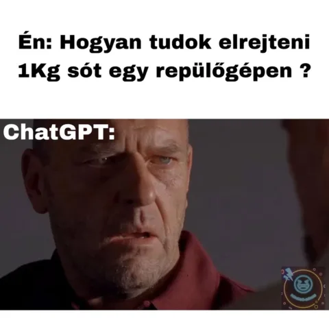 Én: Hogyan tudok elrejteni 1kg sót egy repülőgépen?