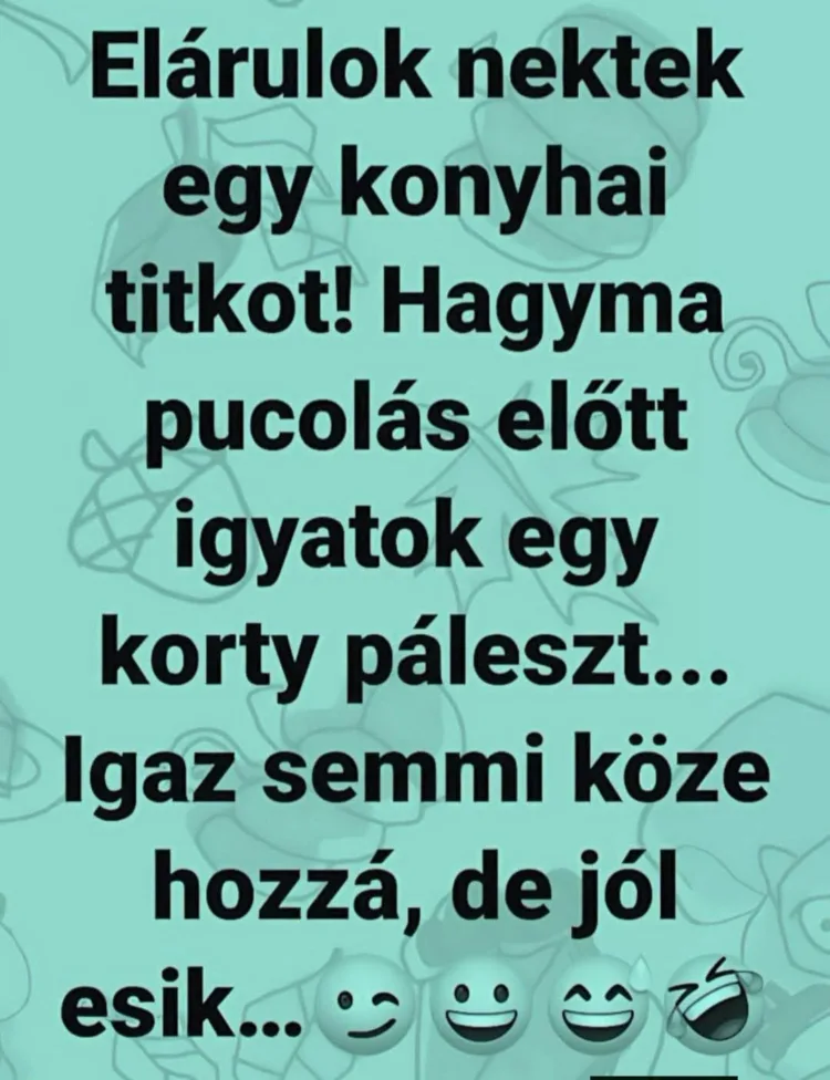 Elárulok nektek egy konyhai titkot... Elárulok nektek egy konyhai titkot...