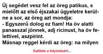 Vicc: Új segédet vesz fel az öreg patikus - Vicc: Új segédet vesz fel az öreg patikus –
