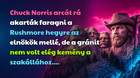 Chuck Norris arcát rá akarták faragni a Rushmore hegyre az elnökök mellé, de a gránit nem volt elég kemény a szakállához....