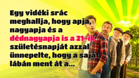 Egy vidéki srác meghallja, hogy apja, nagyapja és a dédnagyapja is a 21-ik születésnapját azzal ünnepelte, hogy a saját lábán ment át a...