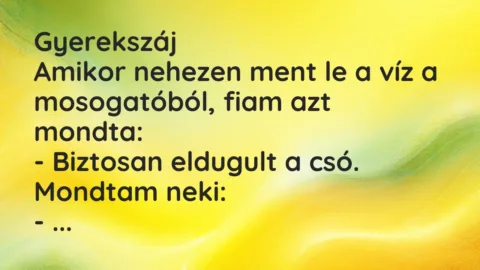 Vicc: Gyerekszáj…