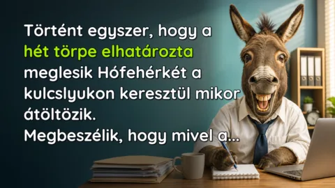 Történt egyszer, hogy a hét törpe elhatározta meglesik Hófehérkét a kulcslyukon keresztül mikor átöltözik. Megbeszélik, hogy mivel a...