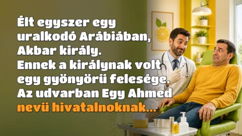 Élt egyszer egy uralkodó Arábiában, Akbar király. Ennek a királynak volt egy gyönyörű felesége. Az udvarban Egy Ahmed nevű hivatalnoknak...
