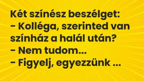 Viccek: Két színész beszélget…