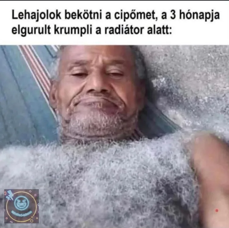 Lehajolok bekötni a cipőmet, a 3 hónapja elgurult krumpli a radiátor alatt Lehajolok bekötni a cipőmet, a 3 hónapja elgurult krumpli a radiátor alatt