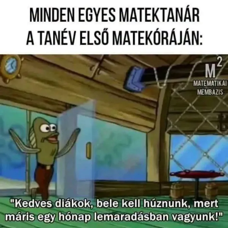 Minden egyes matektanár a tanév első matekóráján... Minden egyes matektanár a tanév első matekóráján...