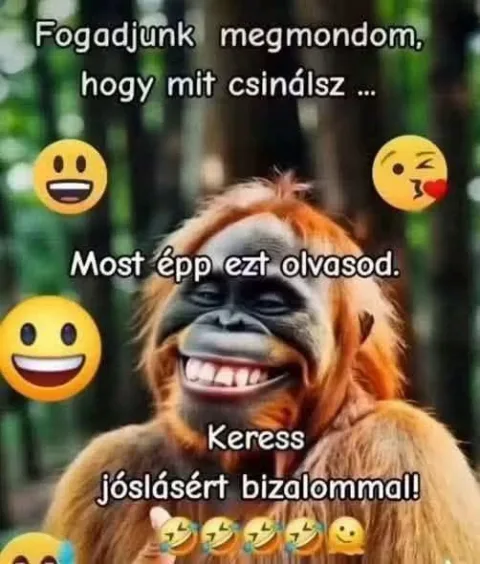 Fogadjuk megmondom, hogy mit csinálsz ...