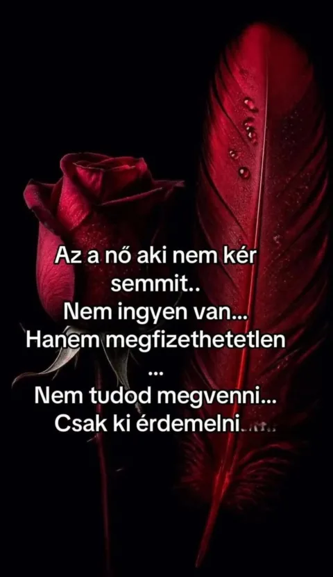 Az a nő aki nem kér semmit...