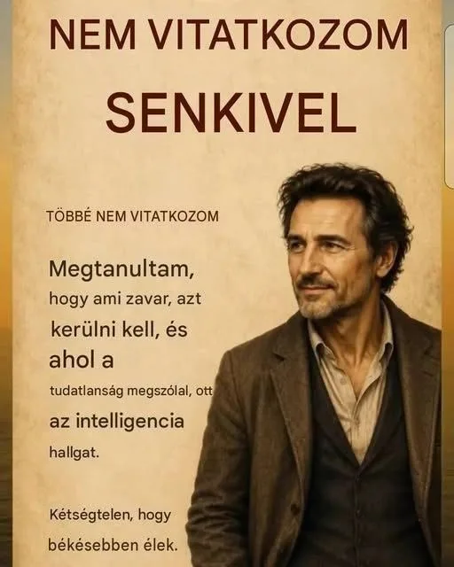 Nem vitatkozom senkivel... Nem vitatkozom senkivel...