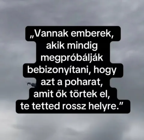 Vannak emberek, akik mindig megpróbálják bebizonyítani...